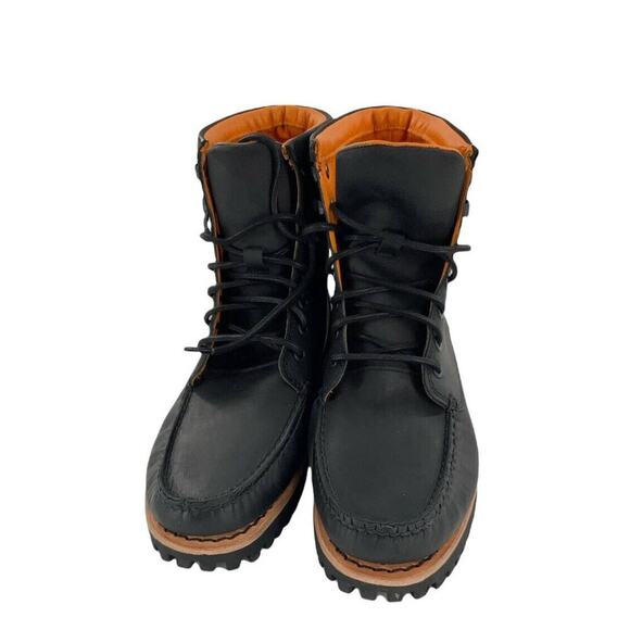 Timberland Boots Mens Size 8.5M Jacksons Landing Moc Toe Black Full Grain Combat - Picture 6 of 12